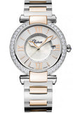 Chopard,Chopard - Imperiale - Quartz 36mm - Stainless Steel and Rose Gold - Diamond Bezel - Watch Brands Direct