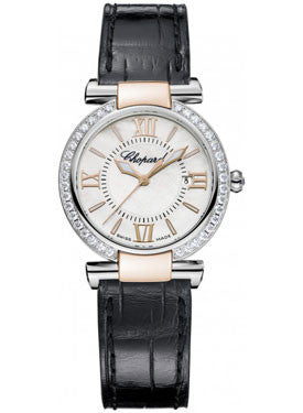 Chopard,Chopard - Imperiale - Quartz 28mm - Stainless Steel and Rose Gold - Diamond Bezel - Watch Brands Direct