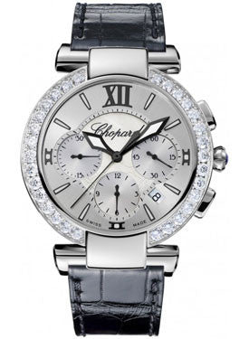 Chopard,Chopard - Imperiale - Chronograph - Stainless Steel - Diamond Bezel - Watch Brands Direct