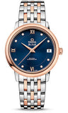 Omega,Omega - De Ville Prestige Co-Axial 32.7 mm - Steel And Red Gold - Watch Brands Direct