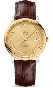 Omega - De Ville Prestige Co-Axial 39.5 mm - Steel And Yellow Gold - Watch Brands Direct
