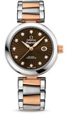 Omega,Omega - De Ville Ladymatic Co-Axial 34 mm - Steel and Red Gold - Watch Brands Direct