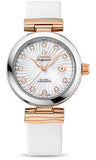 Omega,Omega - De Ville Ladymatic Co-Axial 34 mm - Steel and Red Gold - Watch Brands Direct