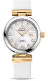 Omega,Omega - De Ville Ladymatic Co-Axial 34 mm - Steel and Yellow Gold - Watch Brands Direct