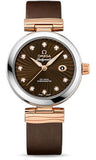 Omega,Omega - De Ville Ladymatic Co-Axial 34 mm - Steel and Red Gold - Watch Brands Direct
