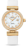 Omega,Omega - De Ville Ladymatic 34 mm - Yellow Gold - Diamond Bezel - Watch Brands Direct