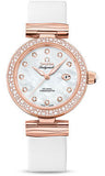 Omega,Omega - De Ville Ladymatic 34 mm - Sedna Gold - Diamond Bezel - Watch Brands Direct