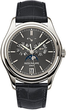 Patek Philippe,Patek Philippe - Complications Annual Calendar - Platinum - Leather - 39mm - Watch Brands Direct