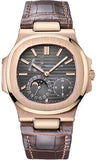 Patek Philippe,Patek Philippe - Nautilus Mens - Rose Gold - Leather - Watch Brands Direct