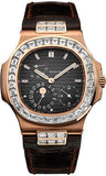 Patek Philippe,Patek Philippe - Nautilus Mens - Rose Gold - Leather - Watch Brands Direct