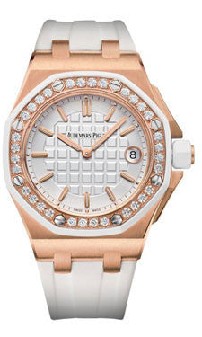 Audemars Piguet,Audemars Piguet - Royal Oak Offshore Lady Quartz - Pink Gold - Watch Brands Direct