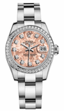 Rolex,Rolex - Datejust Lady - Steel 46 Diamond Bezel - Watch Brands Direct