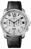 Cartier,Cartier - Calibre de Cartier Chronograph Stainless Steel - Watch Brands Direct