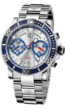 Ulysse Nardin,Ulysse Nardin - Marine Diver Chronograph 42.7mm - Stainless Steel - Watch Brands Direct