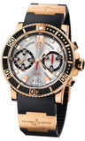 Ulysse Nardin,Ulysse Nardin - Marine Diver Chronograph 42.7mm - Rose Gold - Watch Brands Direct