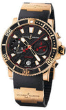 Ulysse Nardin,Ulysse Nardin - Marine Diver Chronograph 42.7mm - Rose Gold - Watch Brands Direct