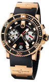Ulysse Nardin,Ulysse Nardin - Marine Diver Chronograph 42.7mm - Rose Gold - Watch Brands Direct