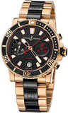 Ulysse Nardin,Ulysse Nardin - Marine Diver Chronograph 42.7mm - Rose Gold - Watch Brands Direct