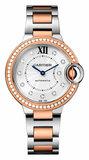 Cartier,Cartier - Ballon Bleu 33mm - Steel and Pink Gold - Watch Brands Direct