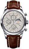 Breitling,Breitling - Transocean Chronograph 1461 Stainless Steel - Croco Strap - Watch Brands Direct