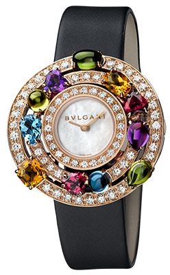 Bulgari - Astrale - 36mm - Pink Gold with Diamonds and Gemstones - Watch Brands Direct
