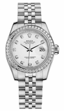 Rolex,Rolex - Datejust Lady - Steel 46 Diamond Bezel - Watch Brands Direct