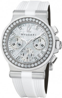 Bulgari,Bulgari - Diagono Chronograph 35mm - Stainless Steel - Watch Brands Direct