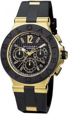 Bulgari,Bulgari - Diagono Chronograph 42mm - Yellow Gold - Watch Brands Direct