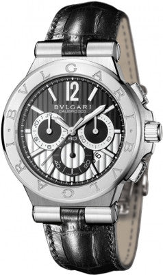 Bulgari,Bulgari - Diagono Chronograph Calibre 303 42mm - Stainless Steel - Watch Brands Direct