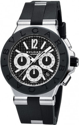 Bulgari,Bulgari - Diagono Chronograph 42mm - Stainless Steel - Watch Brands Direct