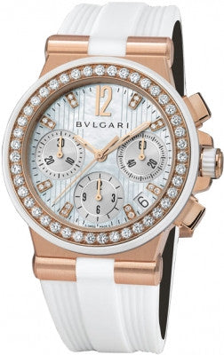 Bulgari,Bulgari - Diagono Chronograph 35mm - Rose Gold - Watch Brands Direct