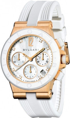 Bulgari,Bulgari - Diagono Chronograph 37mm - Rose Gold - Watch Brands Direct
