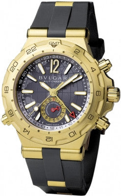 Bulgari,Bulgari - Diagono Professional GMT 42mm - Yellow Gold - Watch Brands Direct