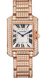 Cartier,Cartier - Tank Anglaise Pink Gold With Diamonds - Watch Brands Direct
