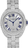 Cartier,Cartier - Cle de Cartier 40mm - White Gold - Watch Brands Direct