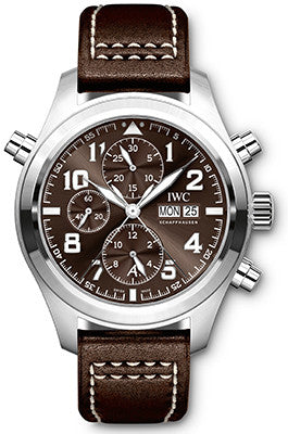 IWC - Pilot's Watch - Double Chronograph Limited Edition - Antoine de Saint Exupéry - Watch Brands Direct
