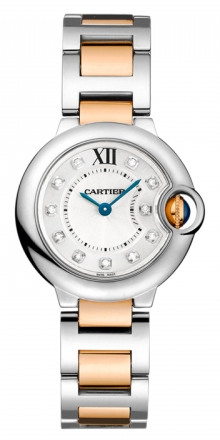 Cartier,Cartier - Ballon Bleu 38mm - Steel and Pink Gold - Watch Brands Direct