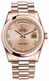 Rolex - Day-Date President Pink Gold - Domed Bezel - Watch Brands Direct
 - 10