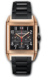 Jaeger-LeCoultre,Jaeger-LeCoultre - Reverso Squadra - Chronograph GMT - Black - Watch Brands Direct