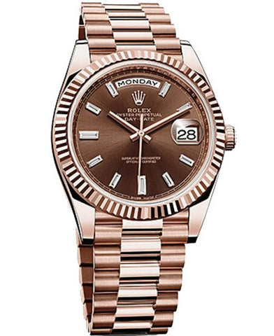 Senatet større årsag Rolex - Day-Date 40 Everose Gold – Watch Brands Direct - Luxury Watches at  the Largest Discounts