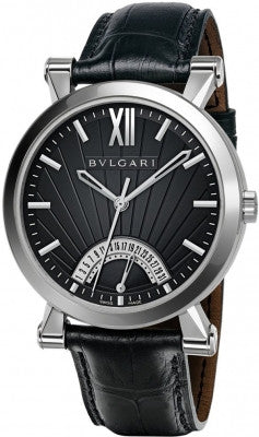 Bulgari,Bulgari - Sotirio Bulgari Retrograde Date 42mm - Stainless Steel - Watch Brands Direct