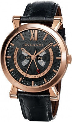Bulgari,Bulgari - Sotirio Bulgari Annual Calendar 42mm - Rose Gold - Limited Edition - Watch Brands Direct