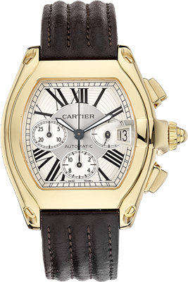 Cartier,Cartier - Roadster Chronograph - Yellow Gold - Watch Brands Direct