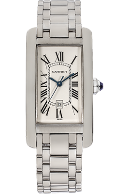 Cartier,Cartier - Tank Americaine Automatic - White Gold - Watch Brands Direct