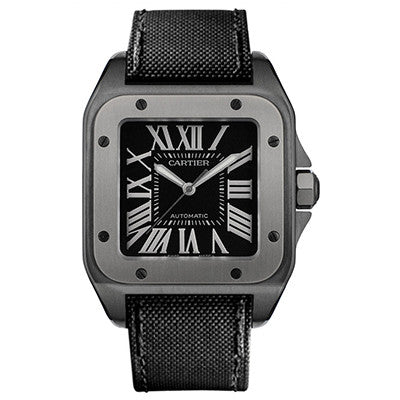 Cartier,Cartier - Santos 100 - PVD Stainless Steel - Watch Brands Direct