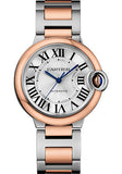 Cartier,Cartier - Ballon Bleu 36mm - Steel and Pink Gold - Watch Brands Direct