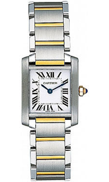 Cartier,Cartier - Tank Francaise Small - Steel and Yellow Gold - Watch Brands Direct