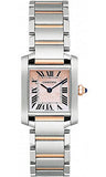 Cartier,Cartier - Tank Francaise Small - Steel and Pink Gold - Watch Brands Direct