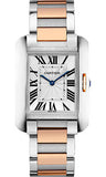 Cartier,Cartier - Tank Anglaise Stainless Steel and Pink Gold - Watch Brands Direct