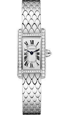Cartier,Cartier - Tank Americaine Mini - White Gold - Watch Brands Direct
